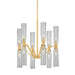 Hudson Valley Canada - 12 Light Chandelier - Harpswell - Aged Brass- Union Lighting Luminaires Decor