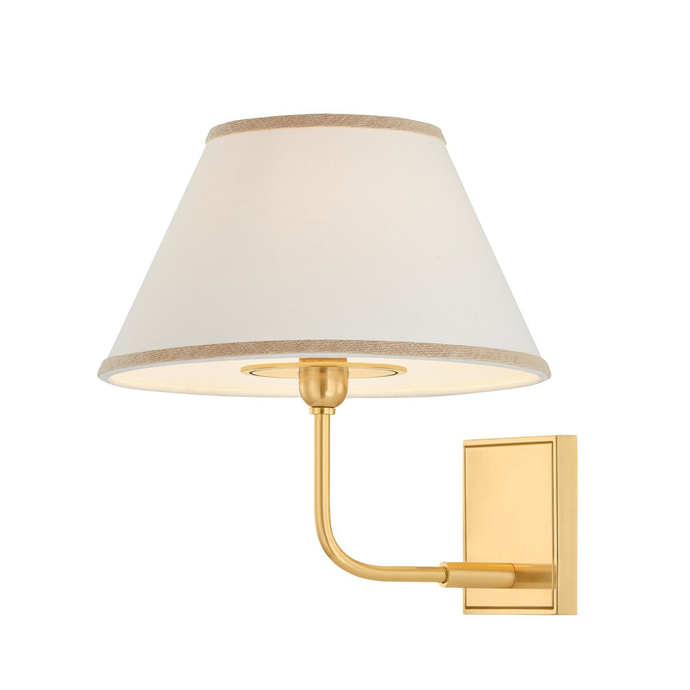 Hudson Valley Canada - One Light Wall Sconce - Durland - Aged Brass- Union Lighting Luminaires Decor