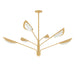 Hudson Valley Canada - Six Light Chandelier - Levin - Aged Brass- Union Lighting Luminaires Decor