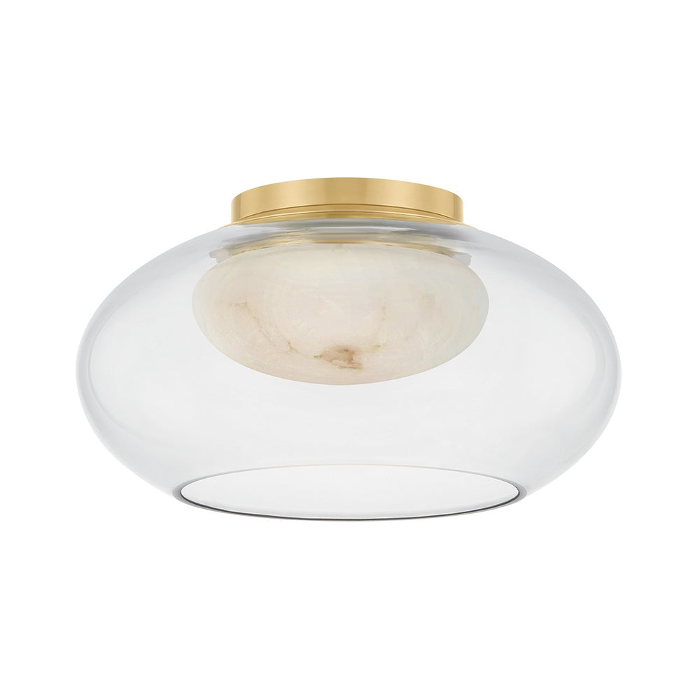 Hudson Valley Canada - LED Flush Mount - Moore - Aged Brass- Union Lighting Luminaires Decor