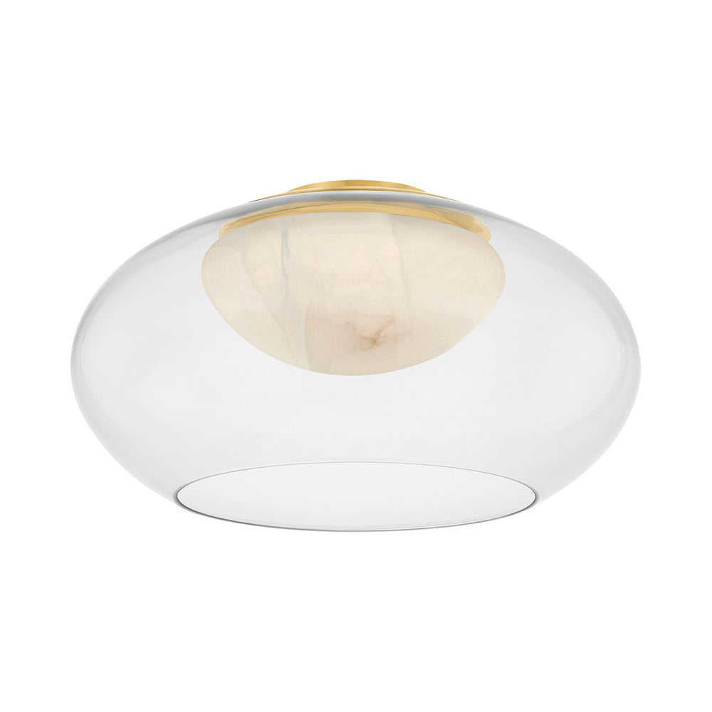 Hudson Valley Canada - LED Flush Mount - Moore - Aged Brass- Union Lighting Luminaires Decor