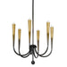 Hudson Valley Canada - Six Light Chandelier - Adley - Gradient Brass- Union Lighting Luminaires Decor