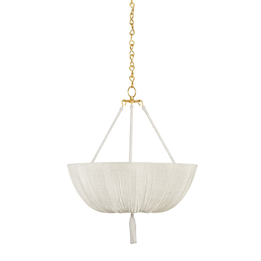 Hudson Valley Canada - Three Light Pendant - Carolina - Aged Brass- Union Lighting Luminaires Decor