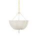 Hudson Valley Canada - Three Light Pendant - Carolina - Aged Brass- Union Lighting Luminaires Decor