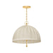 Hudson Valley Canada - One Light Pendant - Palmetto - Aged Brass- Union Lighting Luminaires Decor