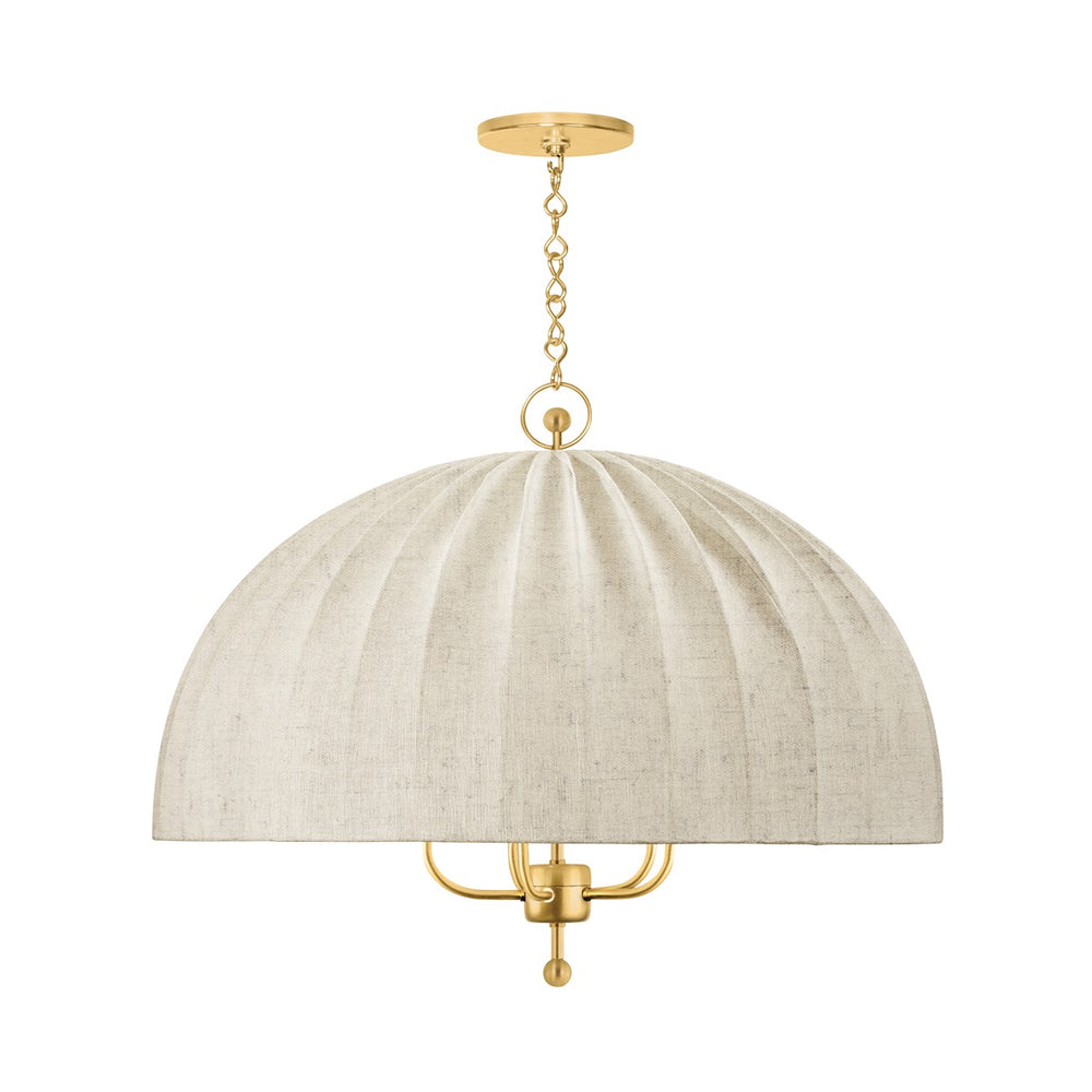 Hudson Valley Canada - Five Light Chandelier - Palmetto - Aged Brass- Union Lighting Luminaires Decor