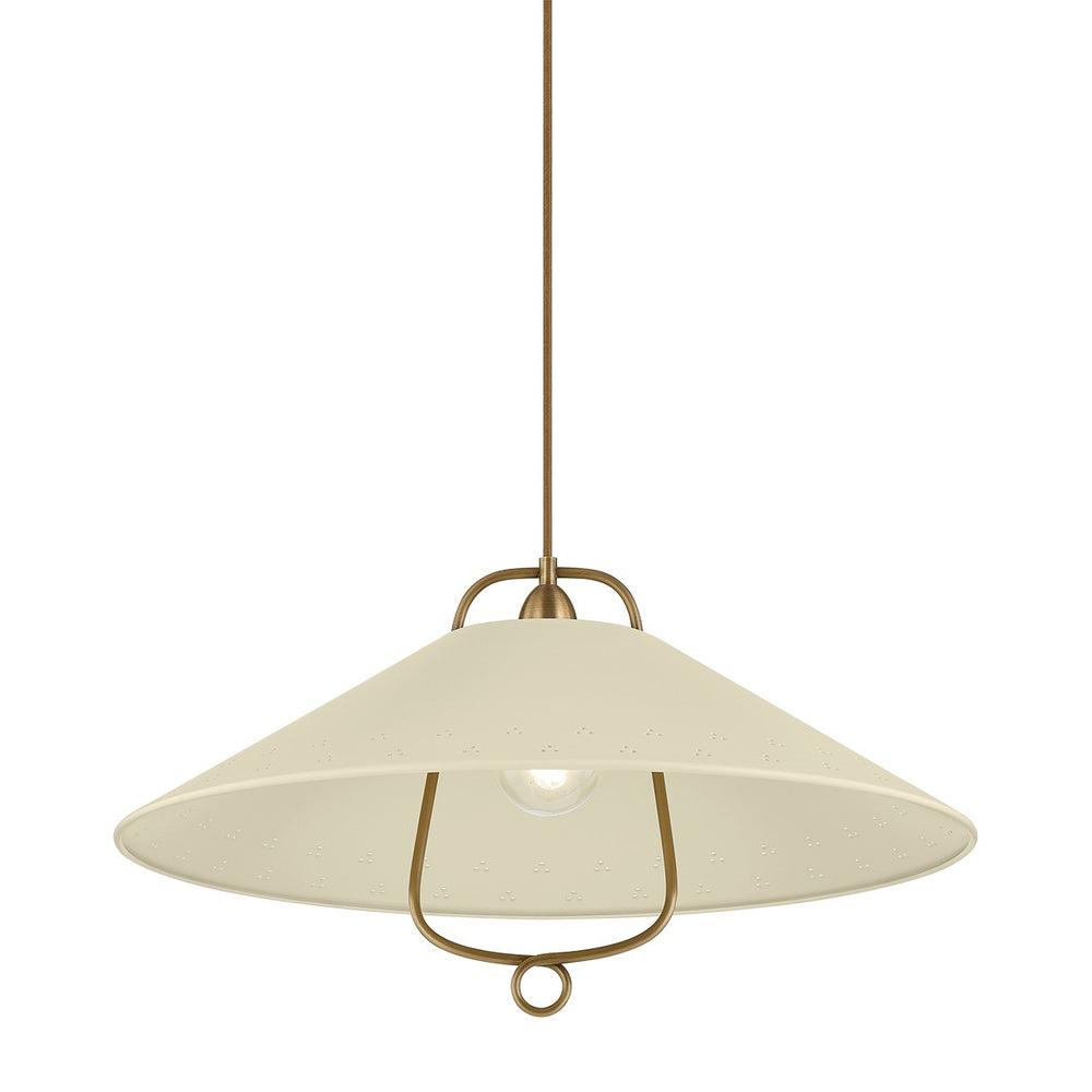 Hudson Valley Canada - One Light Pendant - Pawley - Historic Bronze/Soft Sand- Union Lighting Luminaires Decor