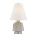 Hudson Valley Canada - One Light Table Lamp - King - Aged Brass/Ceramic Coccon- Union Lighting Luminaires Decor