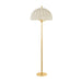 Hudson Valley Canada - Three Light Floor Lamp - Palmetto - Aged Brass- Union Lighting Luminaires Decor