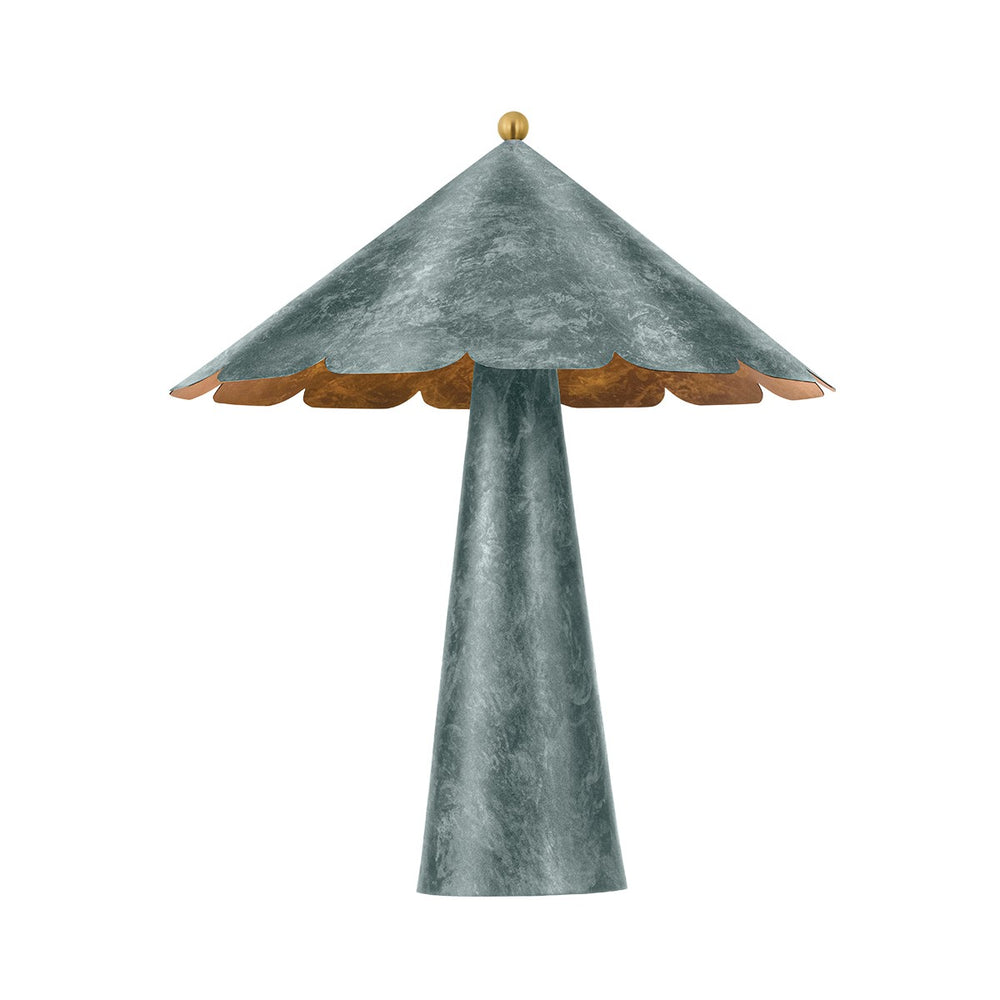 Hudson Valley Canada - One Light Table Lamp - Folly Beach - Verdigris- Union Lighting Luminaires Decor