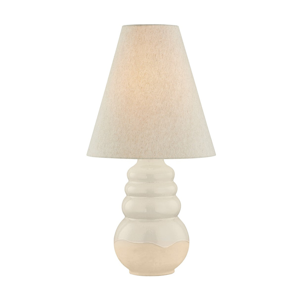 Hudson Valley Canada - One Light Table Lamp - Tybee - Aged Brass/Ceramic Elemental White- Union Lighting Luminaires Decor