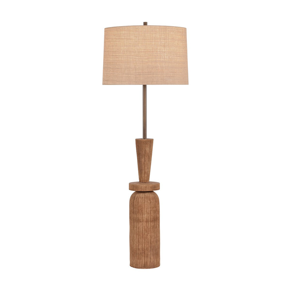 Hudson Valley Canada - One Light Floor Lamp - Kinloch - Bronze Leaf/Ceramic Ash Brown- Union Lighting Luminaires Decor