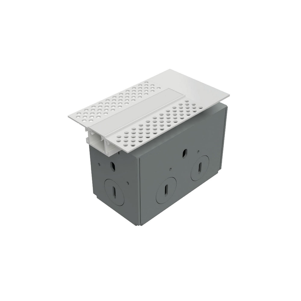 W.A.C. Canada - Recessed Mounted Mud-In Channel Wiring Box - Invisiled - White- Union Lighting Luminaires Decor
