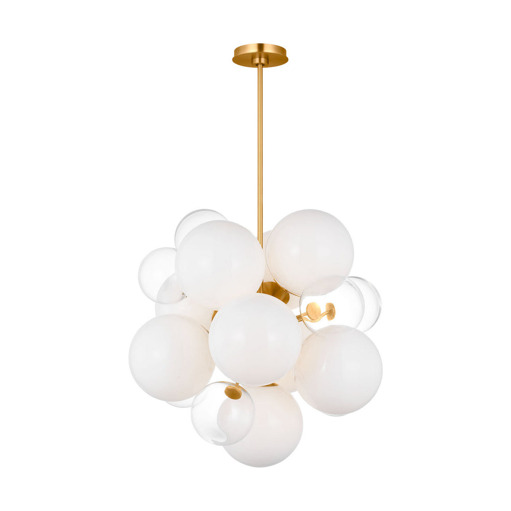 Visual Comfort Studio Canada - Nine Light Chandelier - Aria - Burnished Brass- Union Lighting Luminaires Decor