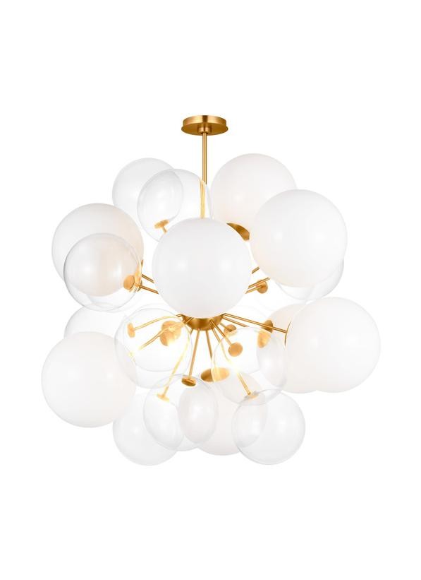 Visual Comfort Studio Canada - Nine Light Chandelier - Aria - Burnished Brass- Union Lighting Luminaires Decor