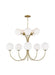 Visual Comfort Studio Canada - Ten Light Chandelier - Noemie - Burnished Brass- Union Lighting Luminaires Decor