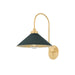Hudson Valley Canada - One Light Wall Sconce - Clivedon - Aged Brass/Soft Studio Green- Union Lighting Luminaires Decor
