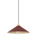 Hudson Valley Canada - One Light Pendant - Clivedon - Aged Brass/Soft Crimson- Union Lighting Luminaires Decor