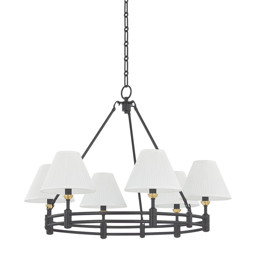 Hudson Valley Canada - Six Light Chandelier - Howard - Aged Brass/Distressed Bronze- Union Lighting Luminaires Decor