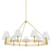 Hudson Valley Canada - Nine Light Chandelier - Howard - Aged Brass- Union Lighting Luminaires Decor