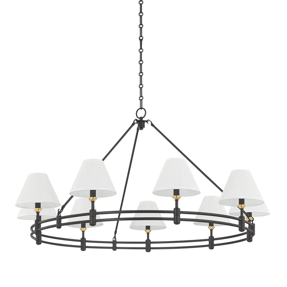 Hudson Valley Canada - Nine Light Chandelier - Howard - Aged Brass/Distressed Bronze- Union Lighting Luminaires Decor