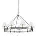 Hudson Valley Canada - Nine Light Chandelier - Howard - Aged Brass/Distressed Bronze- Union Lighting Luminaires Decor