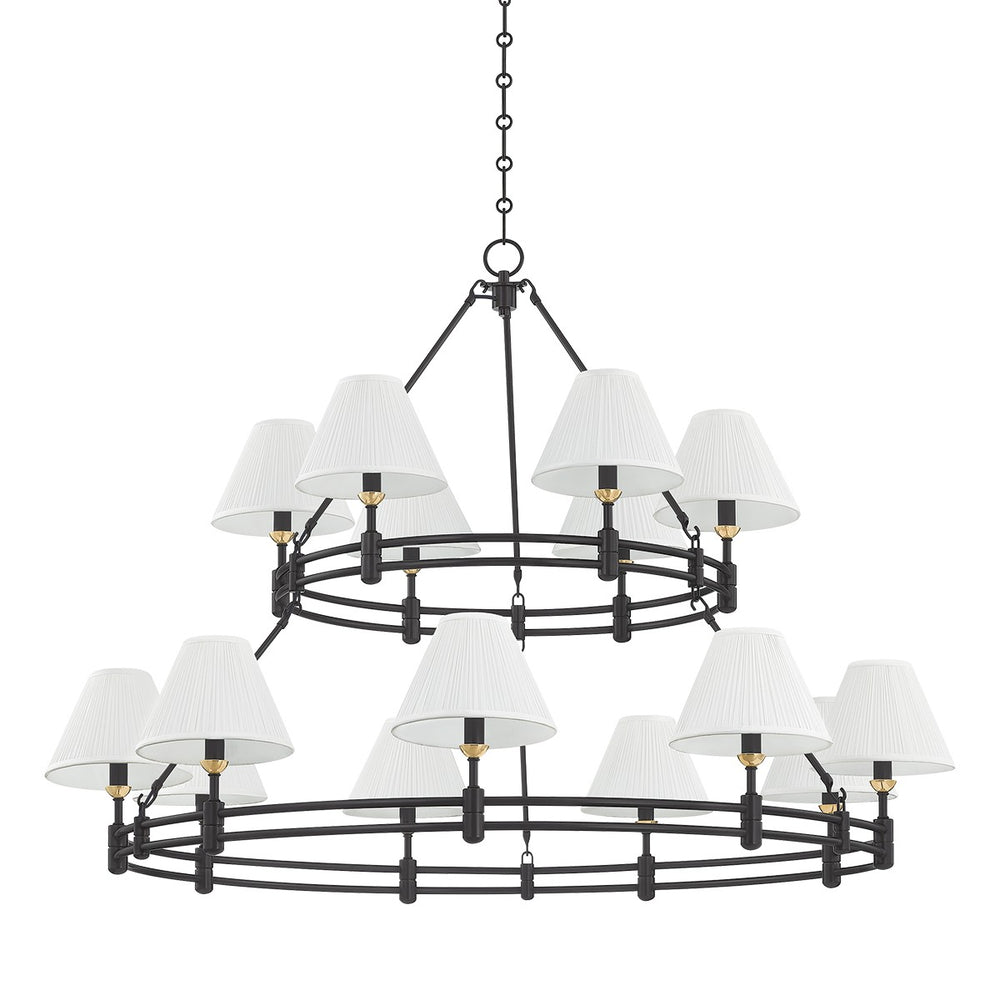 Hudson Valley Canada - 15 Light Chandelier - Howard - Aged Brass/Distressed Bronze- Union Lighting Luminaires Decor