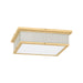 Hudson Valley Canada - LED Flush Mount - Ashdown - Aged Brass/Off-White- Union Lighting Luminaires Decor