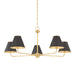 Hudson Valley Canada - Five Light Chandelier - Burghley - Aged Brass/Distressed Bronze- Union Lighting Luminaires Decor