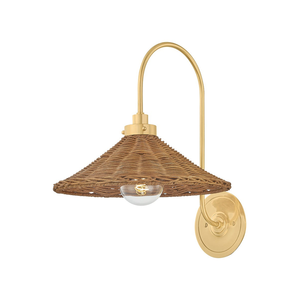 Hudson Valley Canada - One Light Wall Sconce - Kensington - Aged Brass- Union Lighting Luminaires Decor