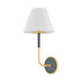 Hudson Valley Canada - One Light Wall Sconce - Wedgewood - Aged Brass/Soft Studio Green- Union Lighting Luminaires Decor