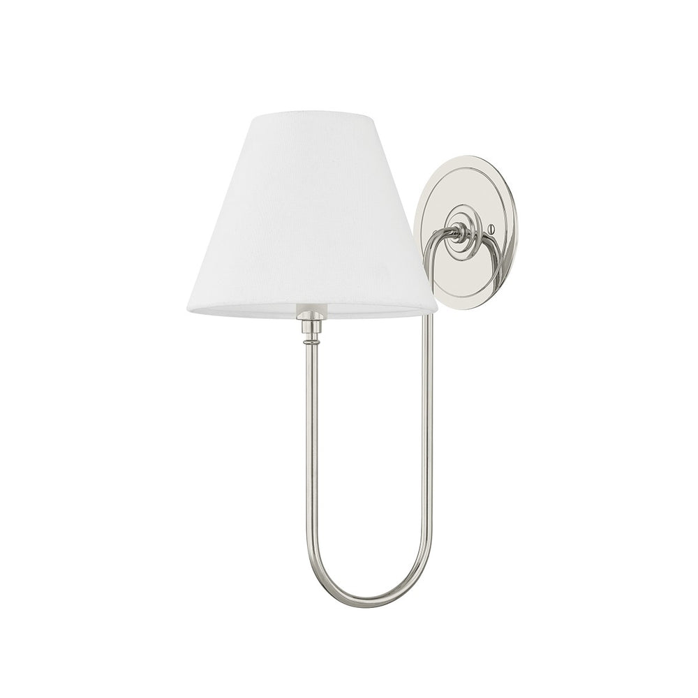 Hudson Valley Canada - One Light Wall Sconce - Hawthorne - Polished Nickel- Union Lighting Luminaires Decor