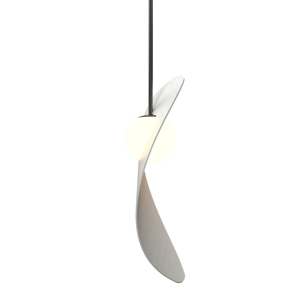 Accord Lighting - One Light Pendant - Oyster - Organic White- Union Lighting Luminaires Decor