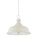 Hudson Valley Canada - Four Light Pendant - Painted No. 1 - Polished Nickel/Off-White- Union Lighting Luminaires Decor