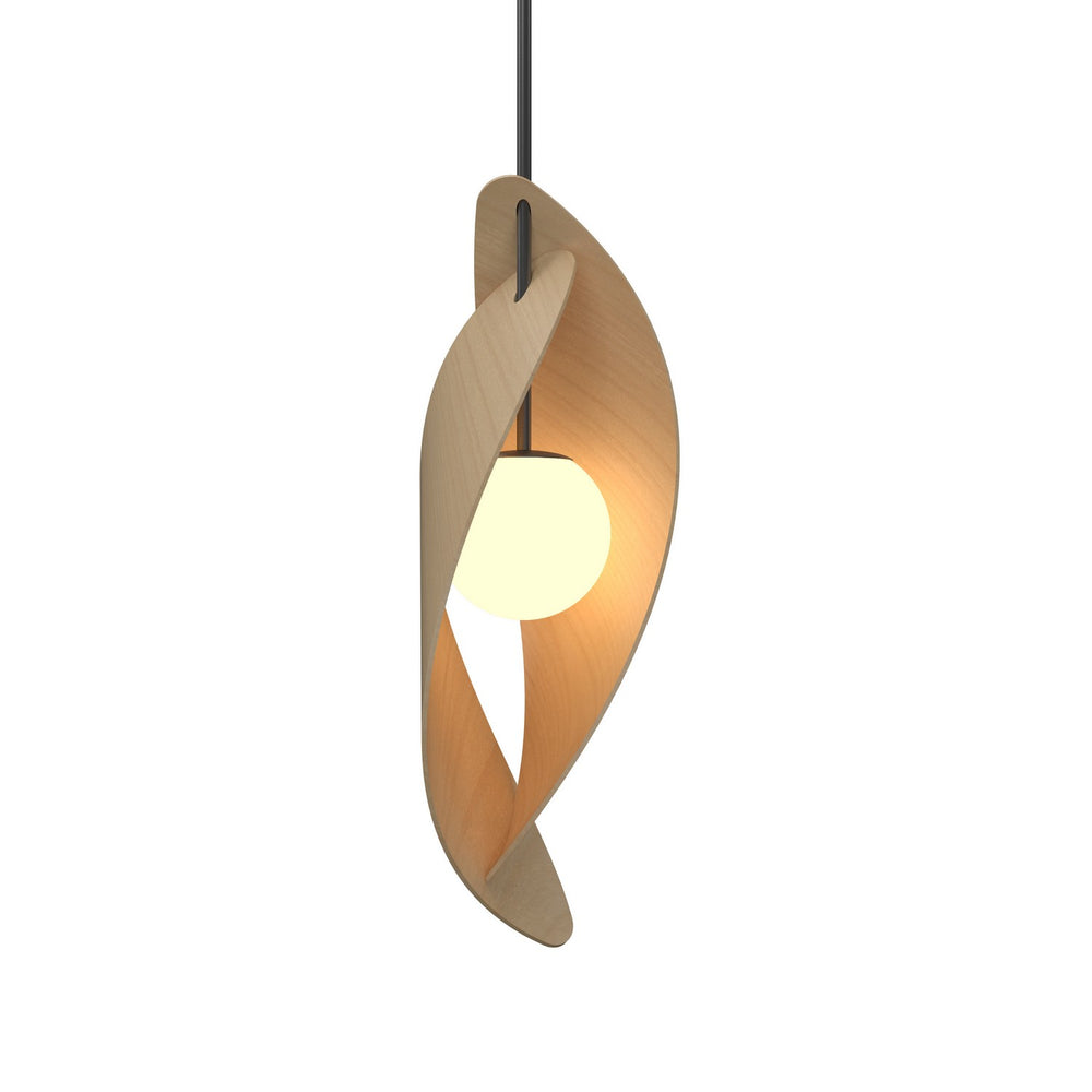 Accord Lighting - One Light Pendant - Oyster - Maple- Union Lighting Luminaires Decor