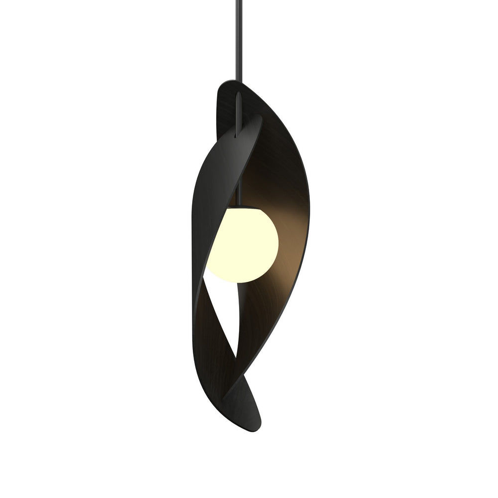 Accord Lighting - One Light Pendant - Oyster - Charcoal- Union Lighting Luminaires Decor
