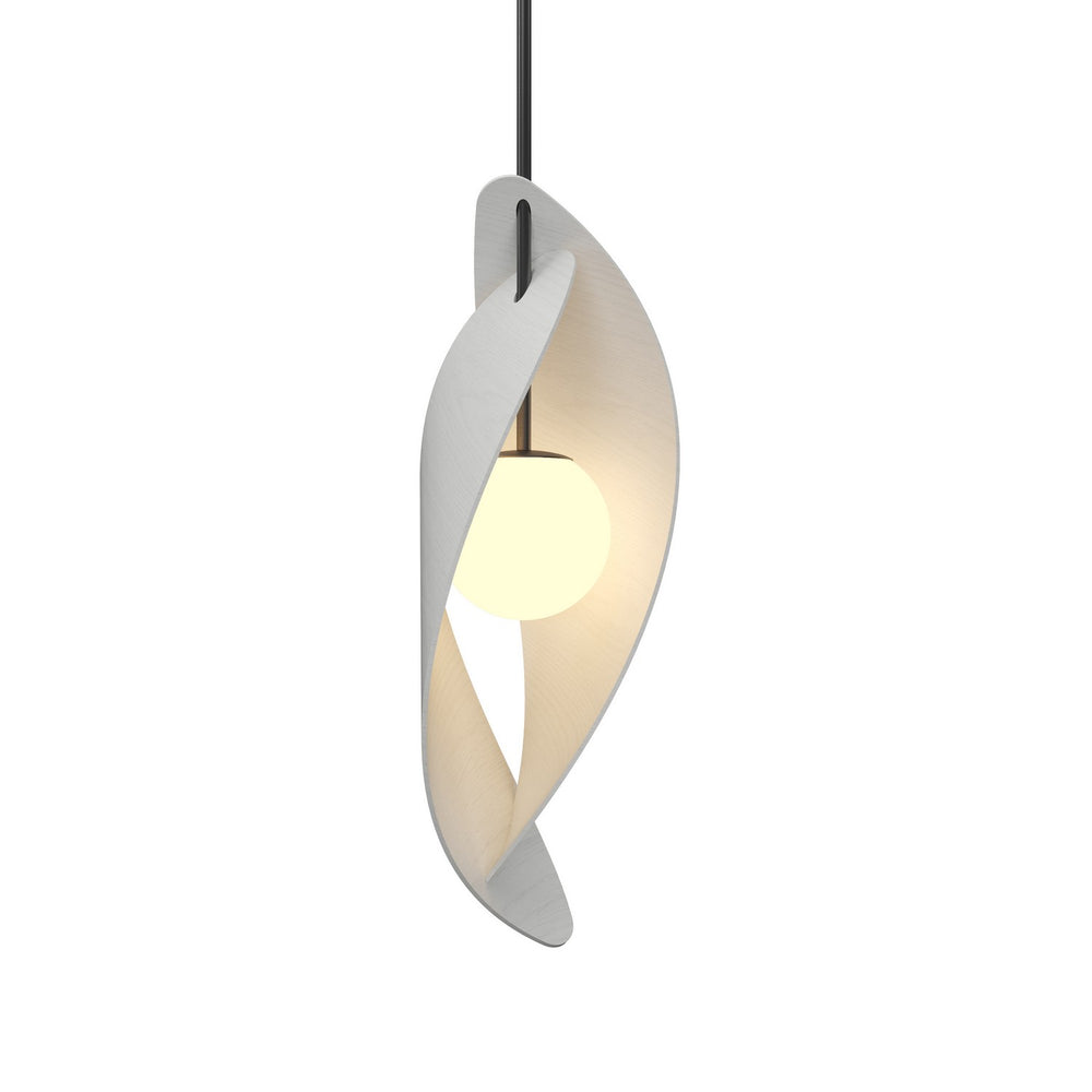 Accord Lighting - One Light Pendant - Oyster - Organic White- Union Lighting Luminaires Decor