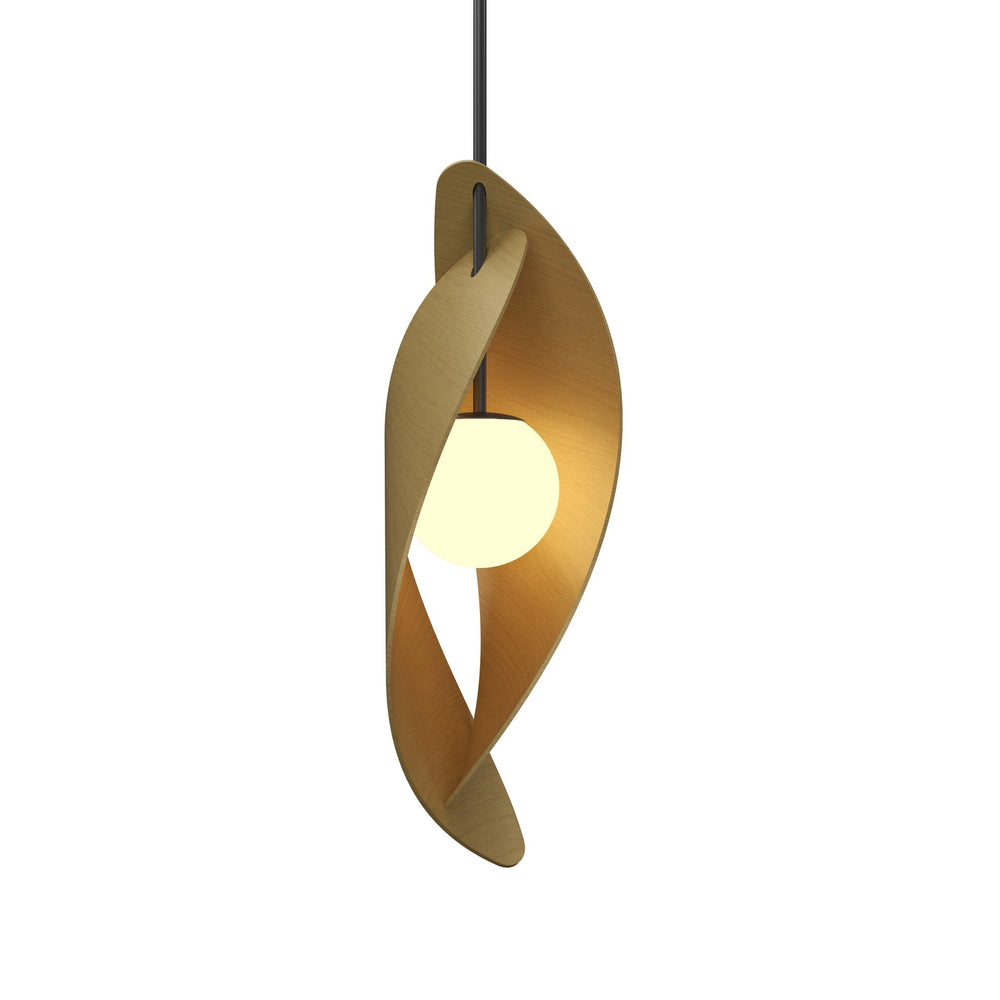 Accord Lighting - One Light Pendant - Oyster - Organic Gold- Union Lighting Luminaires Decor
