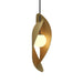 Accord Lighting - One Light Pendant - Oyster - Organic Gold- Union Lighting Luminaires Decor
