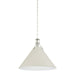 Hudson Valley Canada - One Light Pendant - Painted No. 2 - Polished Nickel/Off-White- Union Lighting Luminaires Decor