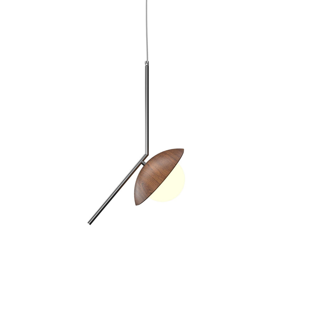 Accord Lighting - One Light Pendant - Oyster - Imbuia- Union Lighting Luminaires Decor
