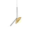 Accord Lighting - One Light Pendant - Oyster - Organic Gold- Union Lighting Luminaires Decor