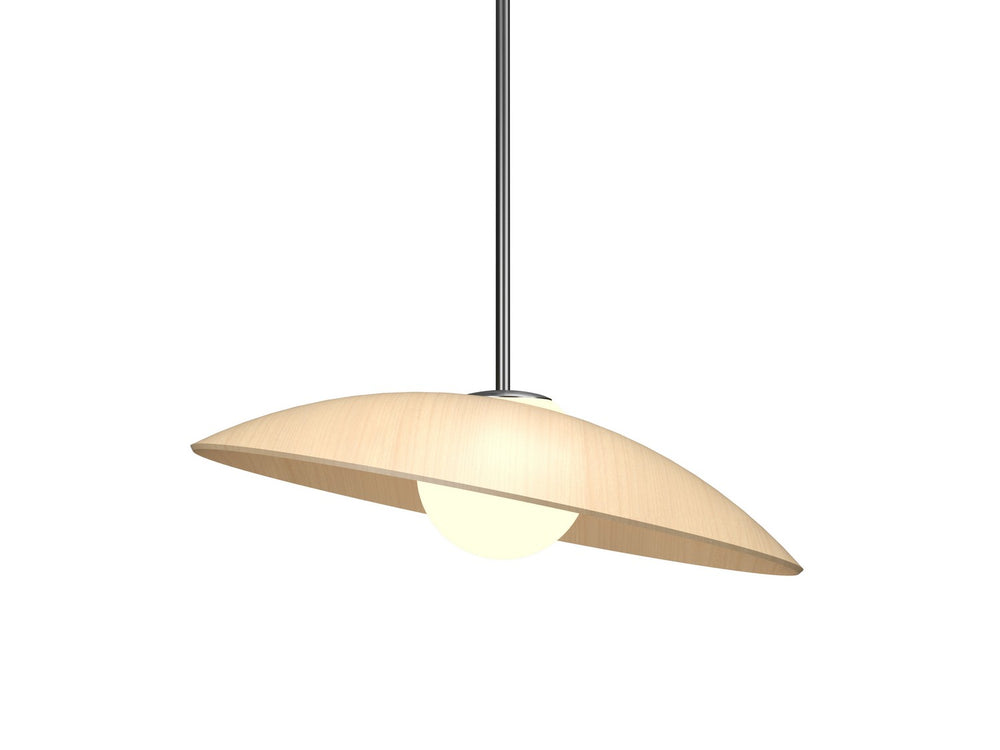 Accord Lighting - One Light Pendant - Oyster - Maple- Union Lighting Luminaires Decor