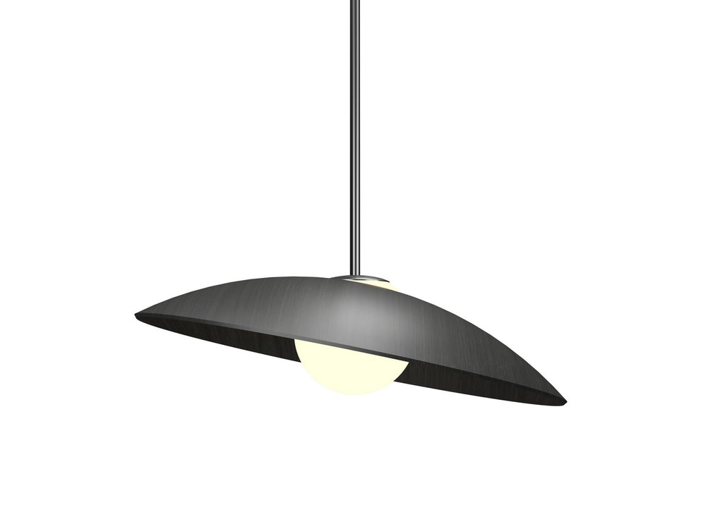 Accord Lighting - One Light Pendant - Oyster - Charcoal- Union Lighting Luminaires Decor