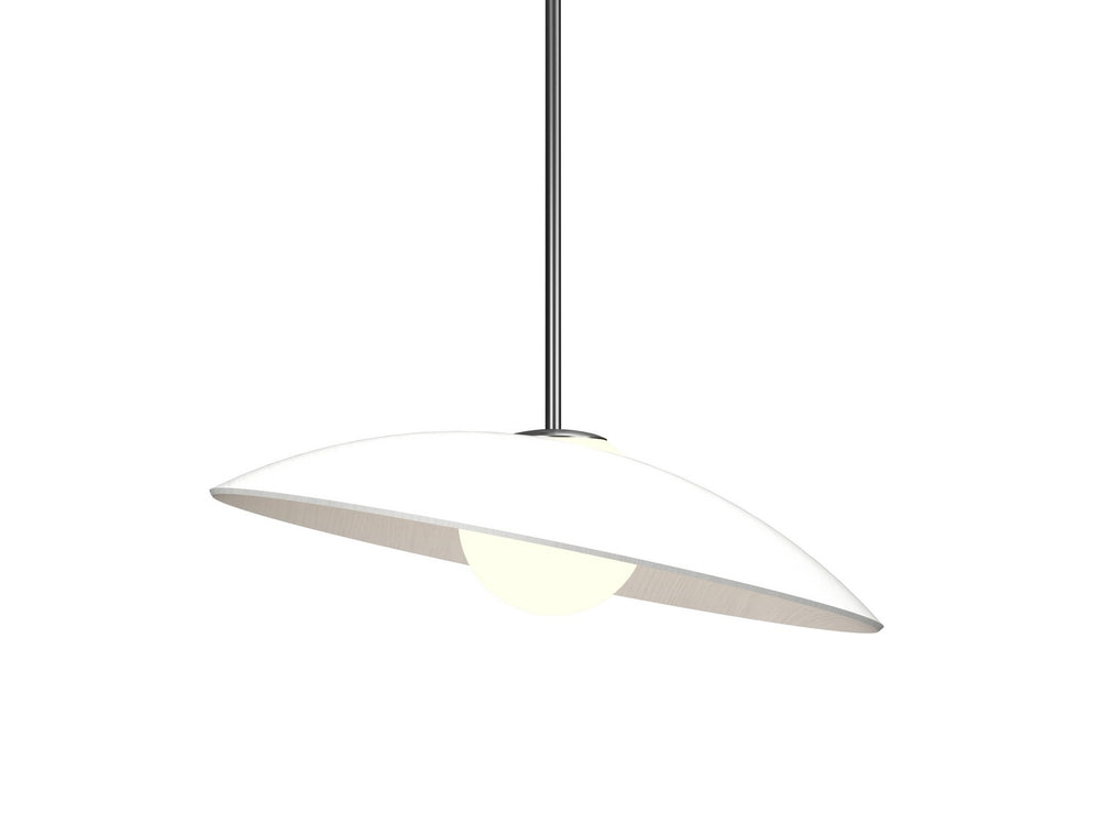 Accord Lighting - One Light Pendant - Oyster - Organic White- Union Lighting Luminaires Decor
