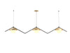 Accord Lighting - Three Light Pendant - Oyster - Sand- Union Lighting Luminaires Decor