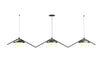 Accord Lighting - Three Light Pendant - Oyster - Organic Grey- Union Lighting Luminaires Decor