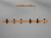 Accord Lighting - Six Light Pendant - Flow - Teak- Union Lighting Luminaires Decor