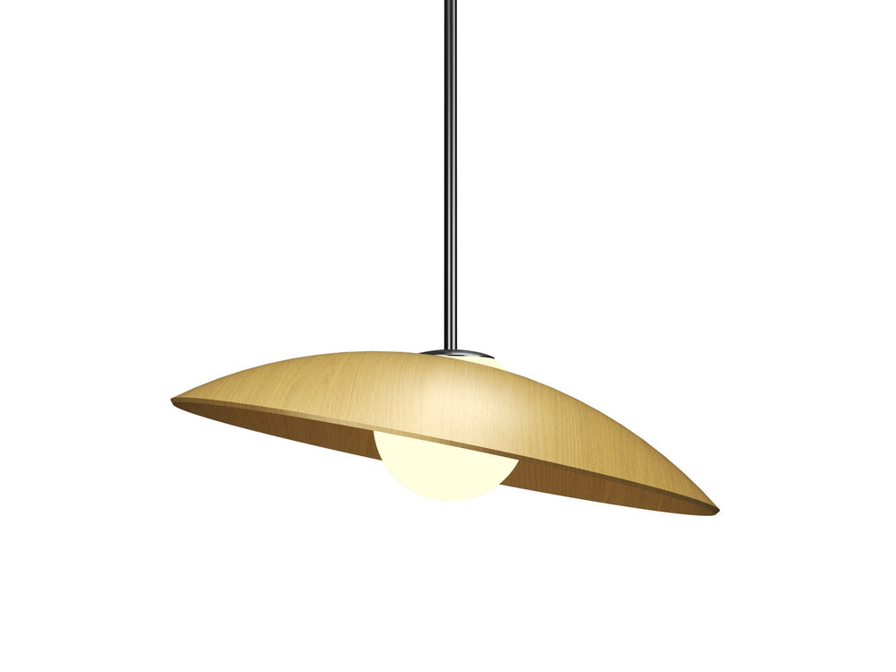 Accord Lighting - One Light Pendant - Oyster - Organic Gold- Union Lighting Luminaires Decor