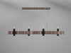 Accord Lighting - Four Light Pendant - Flow - American Walnut- Union Lighting Luminaires Decor